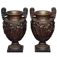 Антикварные вазы из бронзы