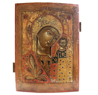 Старинная икона Богородица